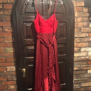 Elegant Red Women's Dress